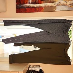 Bundling 2 pair of pants by SOHO. Blk/white size 10 and green size L. $19.